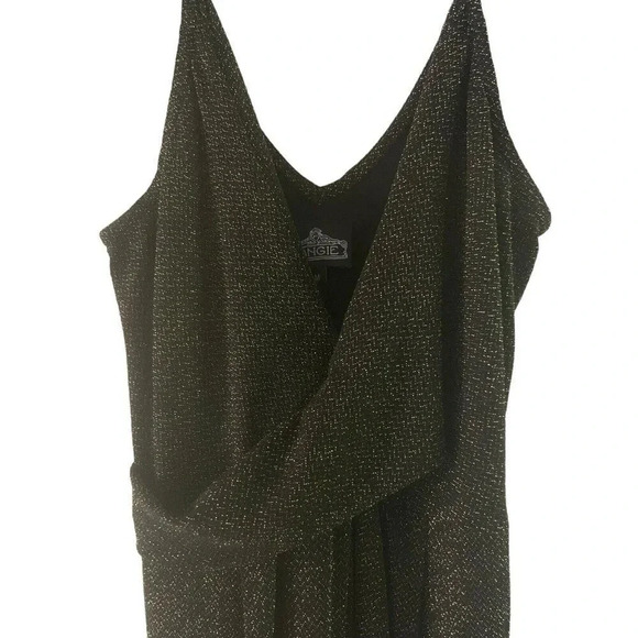 Angie Shimmery Dress Jumpsuit Size Medium Stretch Party Romper Chic - Picture 8 of 10